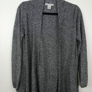 Outlander Charcoal women's long wrap cardigan sz.S